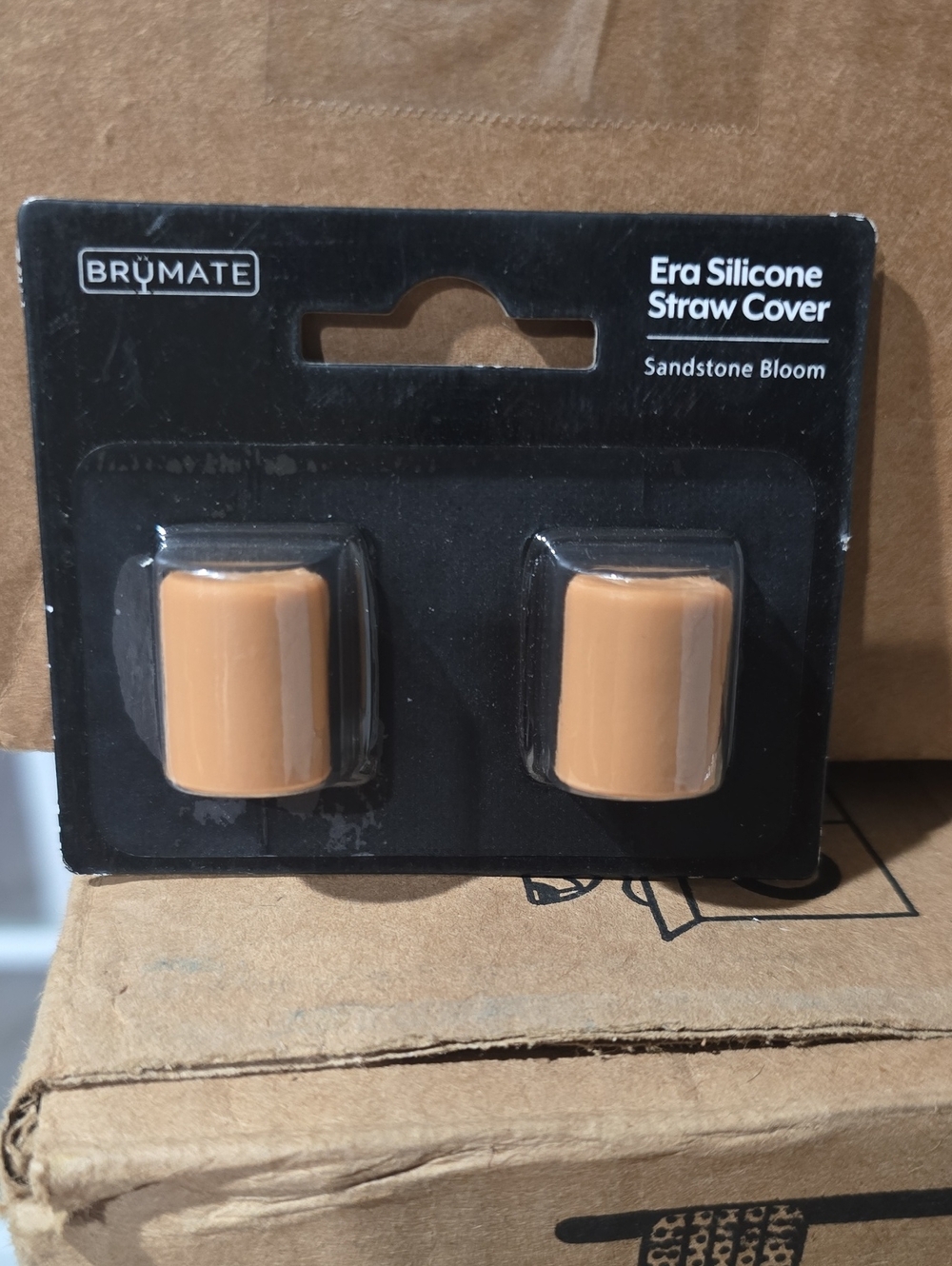 Brumate Sandstone Bloom Era Silicone Straw Cover (Tan)